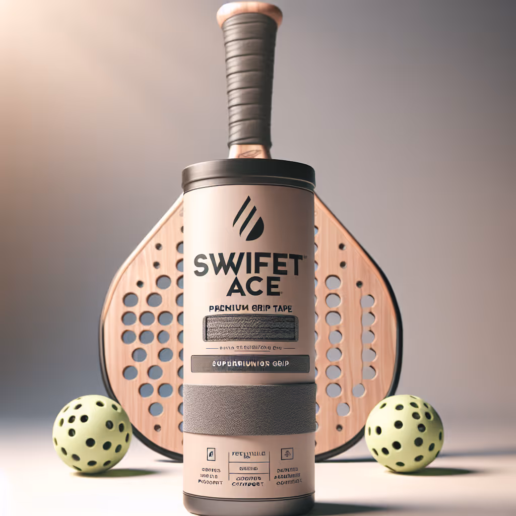Enhance your game with the SwiftAce Premium Grip Tape, designed to provide superior grip and comfort for pickleball paddles.