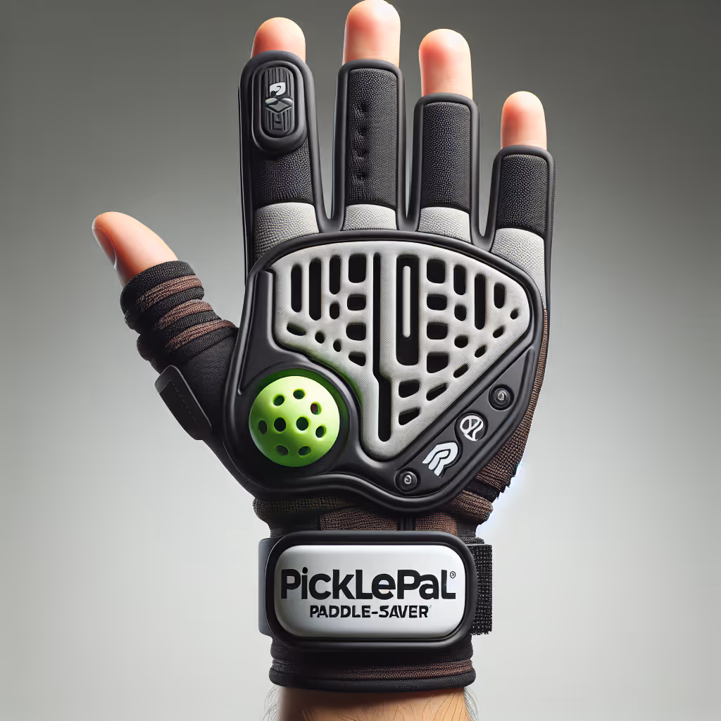 The PicklePal PaddleSaver Glove enhances grip strength and comfort, reducing hand fatigue for optimal performance during extended play.