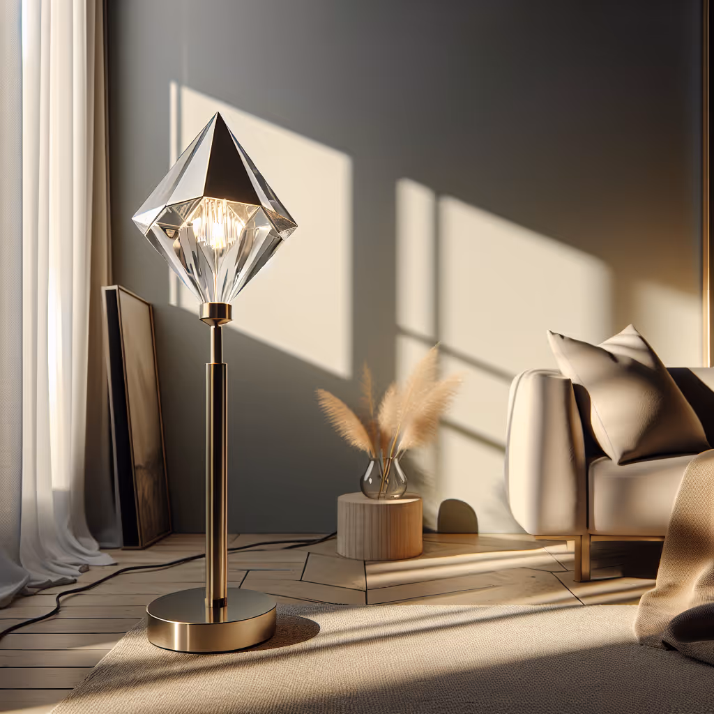 The LuxeShine Prism Accent Light is a stylish and versatile lighting solution, perfect for adding a touch of elegance to any room.