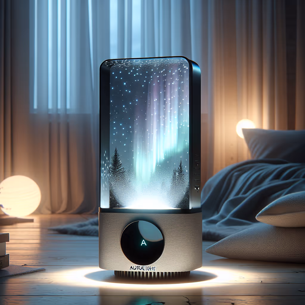 The AuroraLight Window Projector enhances your space with a magical, aurora-inspired light display, creating a serene and enchanting atmosphere.