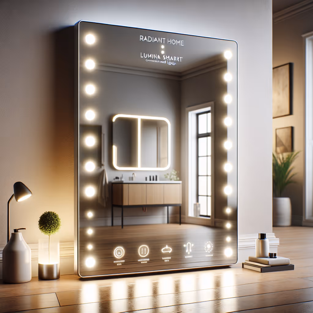 The RadiantHome LuminaSmart LED Mirror is a stylish and functional addition to any home, offering customizable mood lighting and a sleek design.