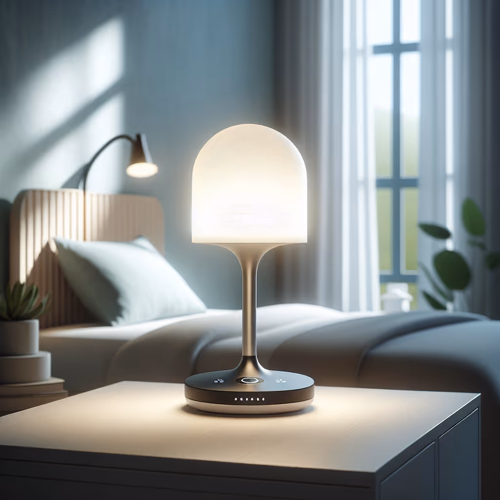 The IllumiJoy AuraGlow Bedside Lamp provides customizable ambient lighting with a sleek touch interface for instant mood transformation in any room.
