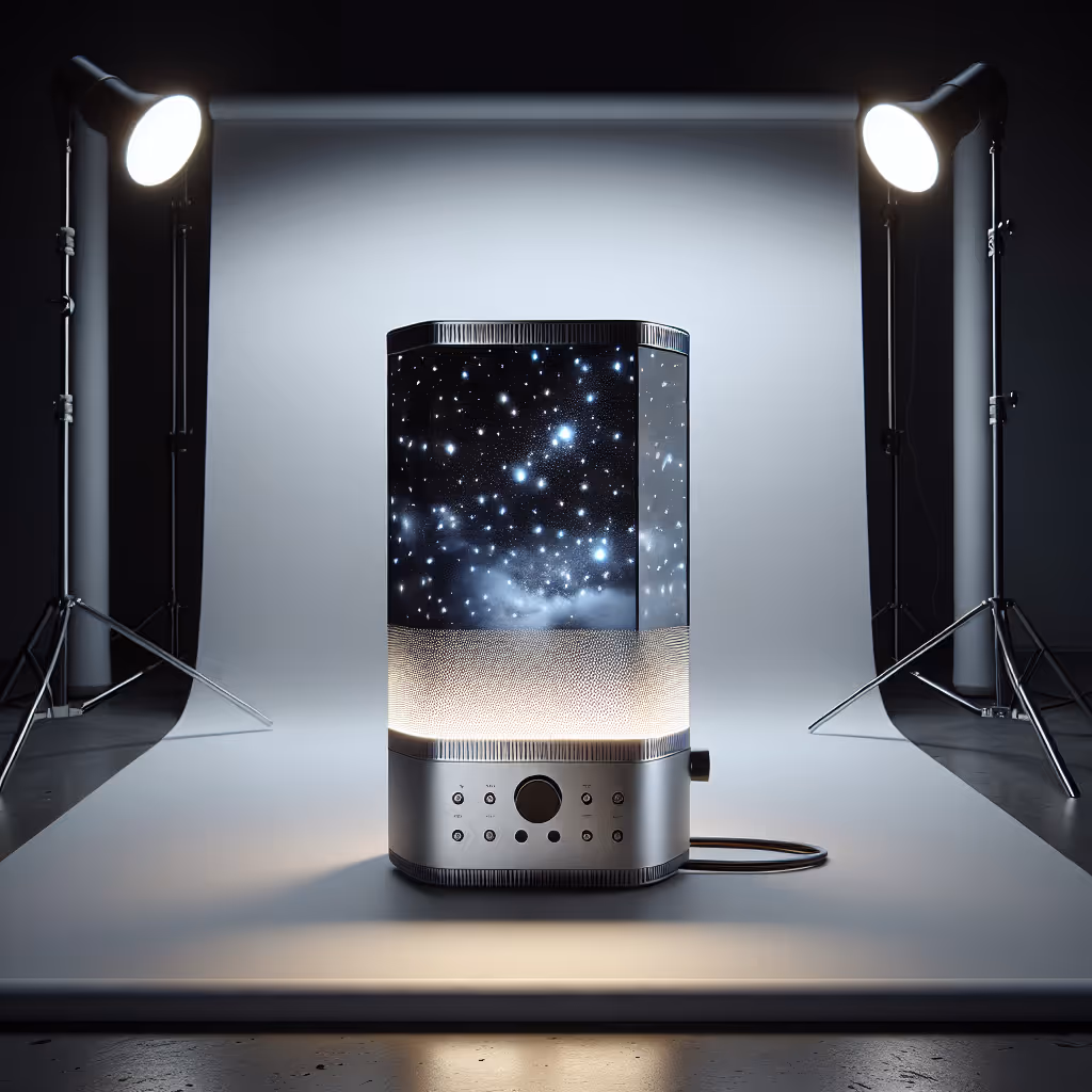 The LightHaven Nightscape Projection Light transforms your room into a serene night sky with customizable projections and soothing colors.