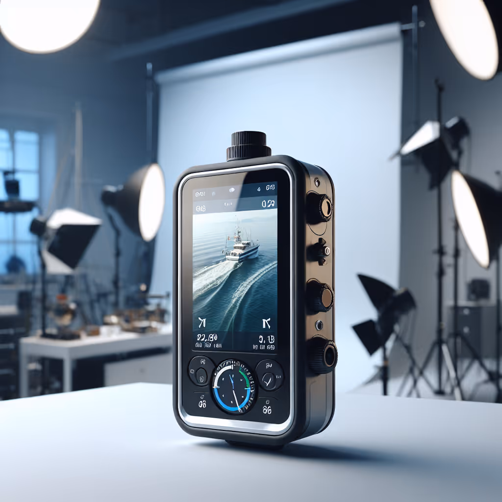 The perfect compact marine navigator equipped with real-time weather updates and route optimization.