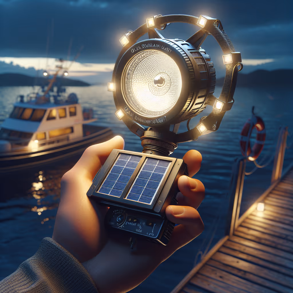 The OceanGuard Solar Navigation Light is a durable and efficient lighting solution for ensuring safe nighttime maritime activities, powered exclusively by solar energy.