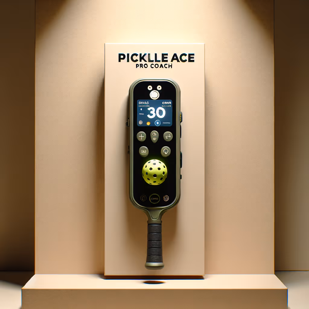 The PickleAce Pro Coach is a smart training companion for pickleball enthusiasts, featuring real-time feedback and practice drills.