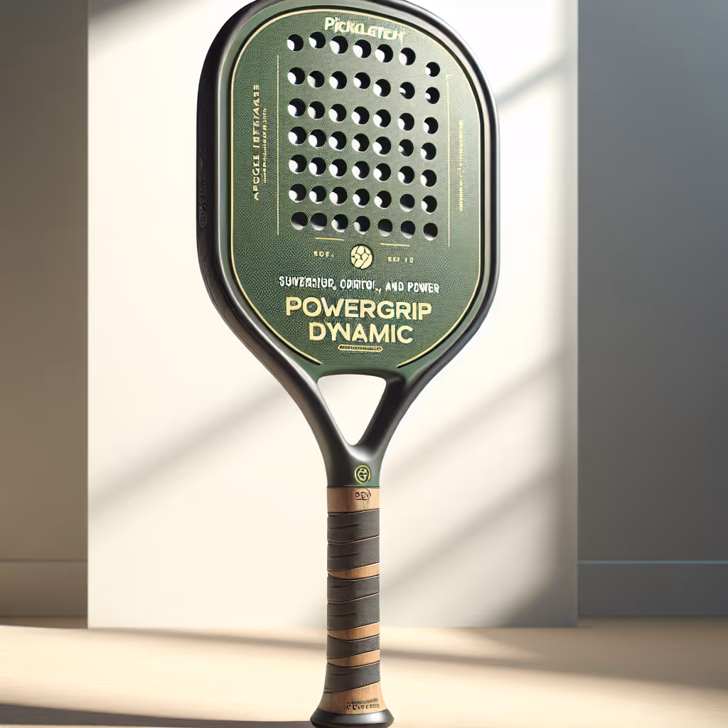 Enhance your pickleball game with the PickleTech PowerGrip Dynamic Paddle, engineered for superior spin, control, and power.