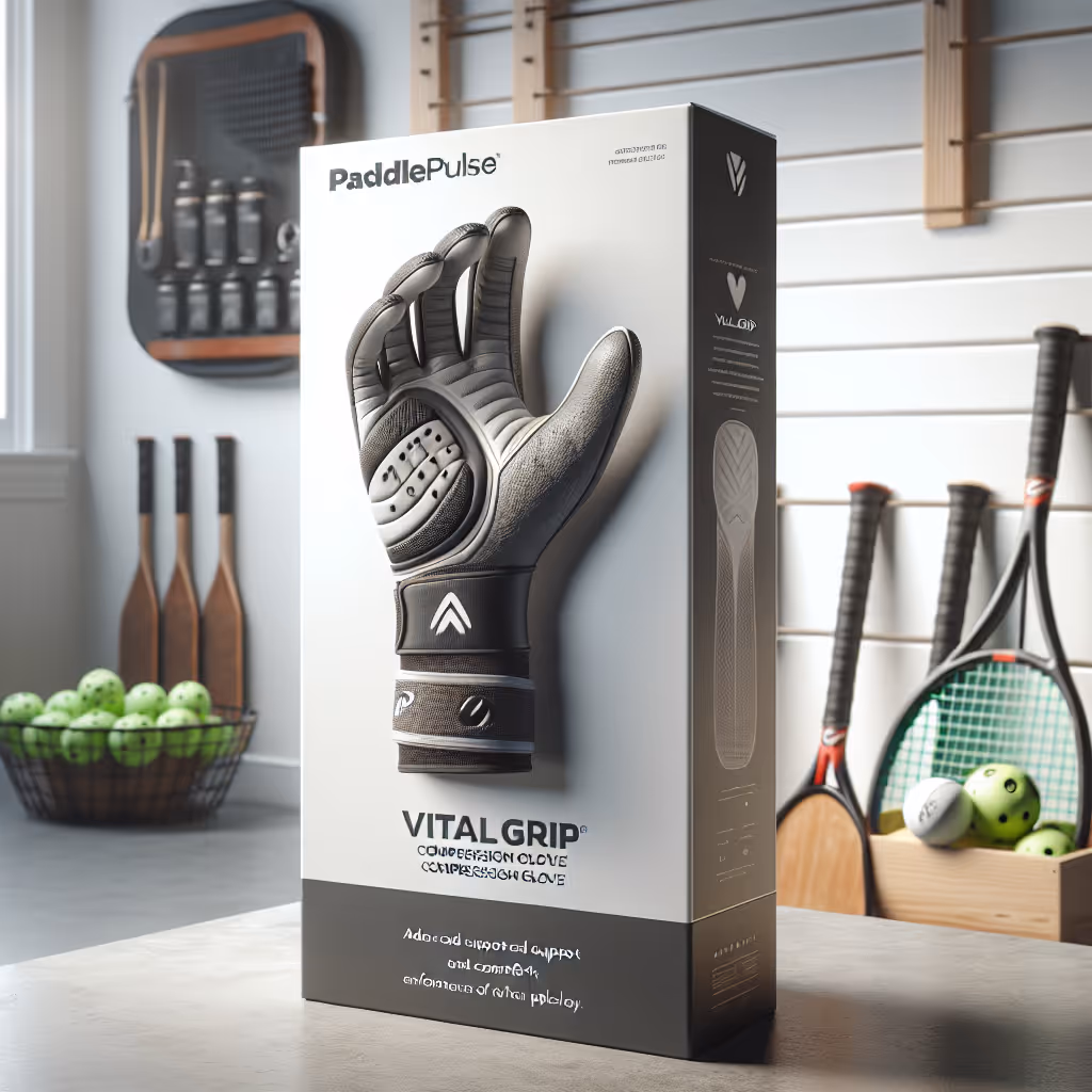 The PaddlePulse VitalGrip Compression Glove offers advanced support and grip technology for avid pickleball players seeking enhanced performance and comfort during play.