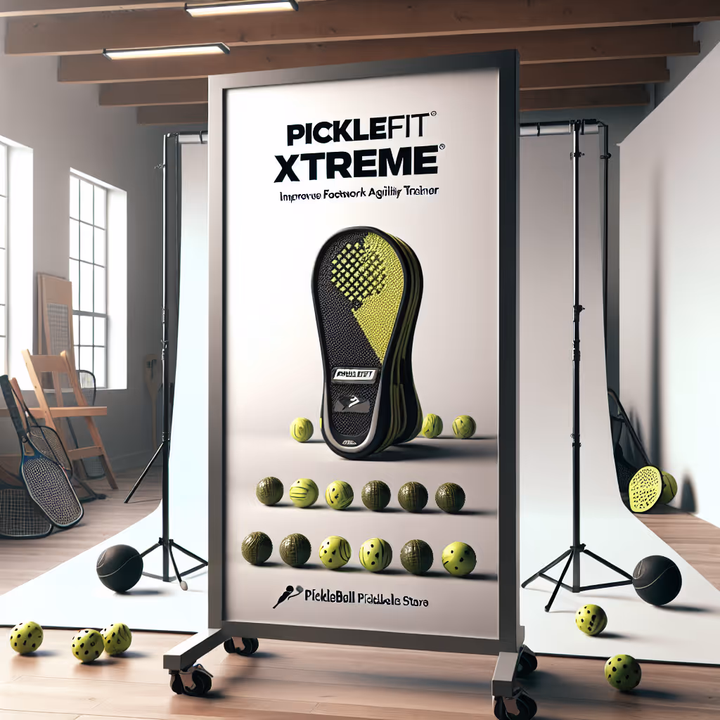 The PickleFit Xtreme Agility Trainer is your ultimate tool to enhance footwork and agility on the pickleball court.