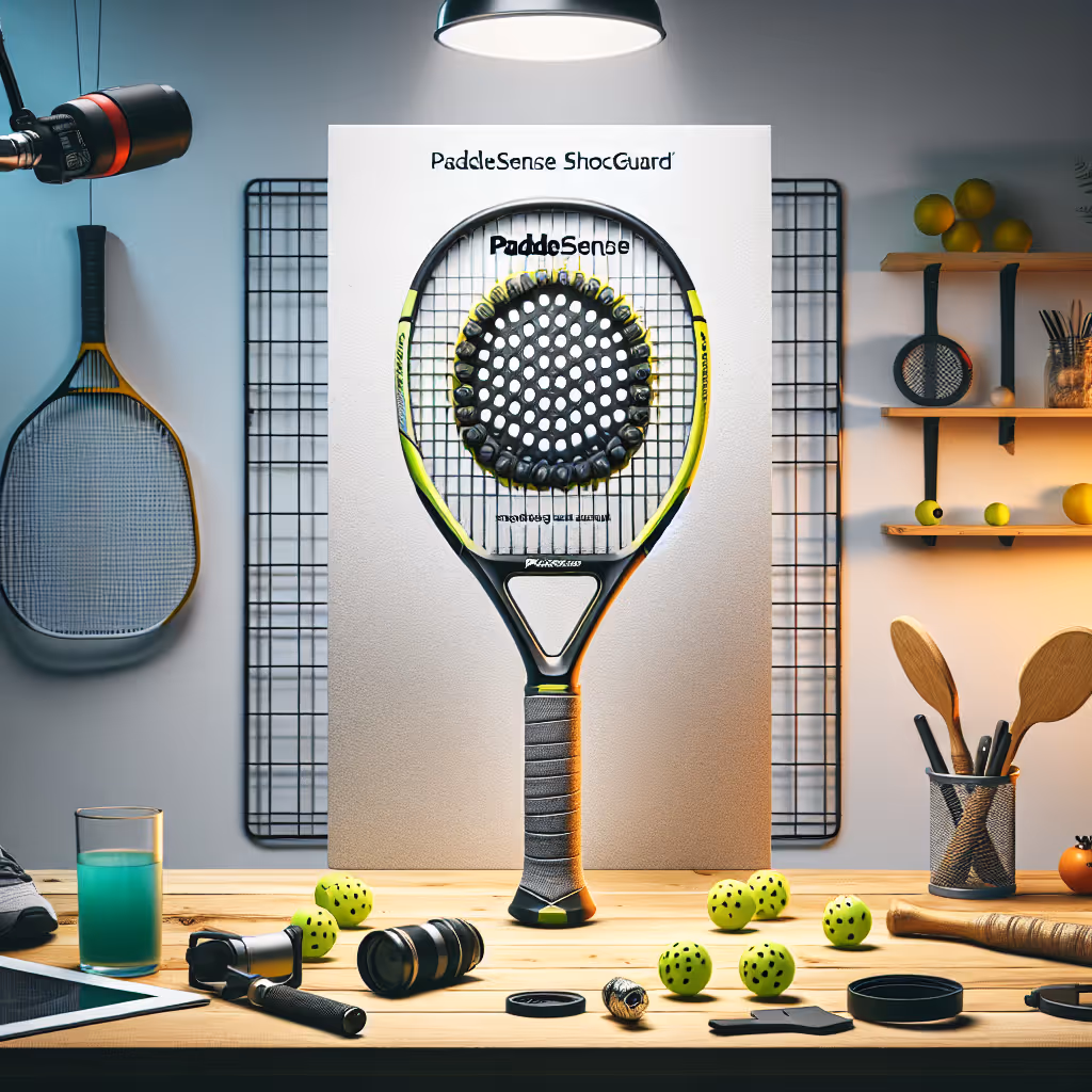 The PaddleSense ShockGuard Grip is a revolutionary paddle grip replacement designed to reduce vibration and enhance control, ensuring a more comfortable and precise game.