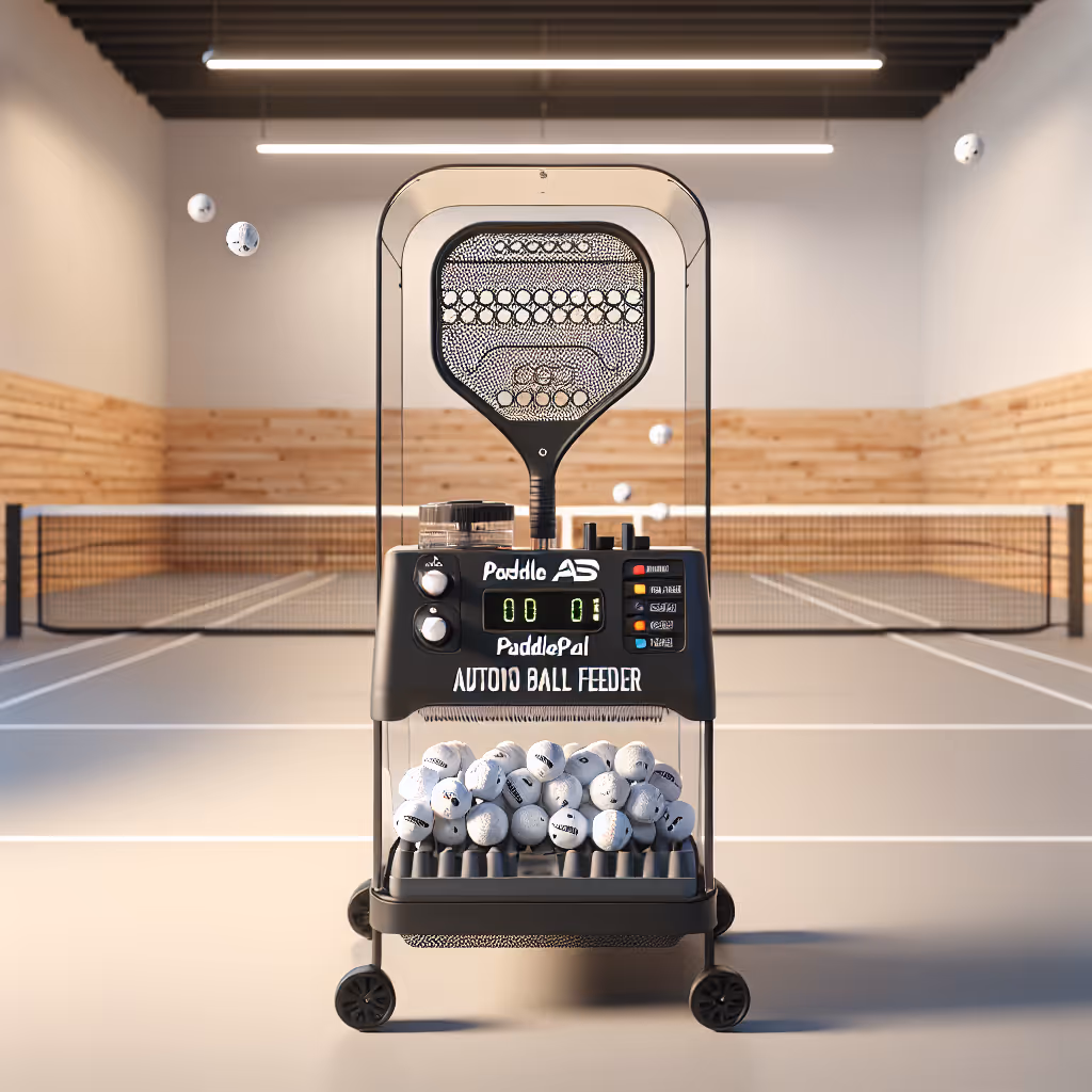 Introducing the PaddlePal AutoSim Ball Feeder, a revolutionary training device for pickleball enthusiasts. Perfect your shots with automatic ball delivery, enhancing your skills at every practice session.