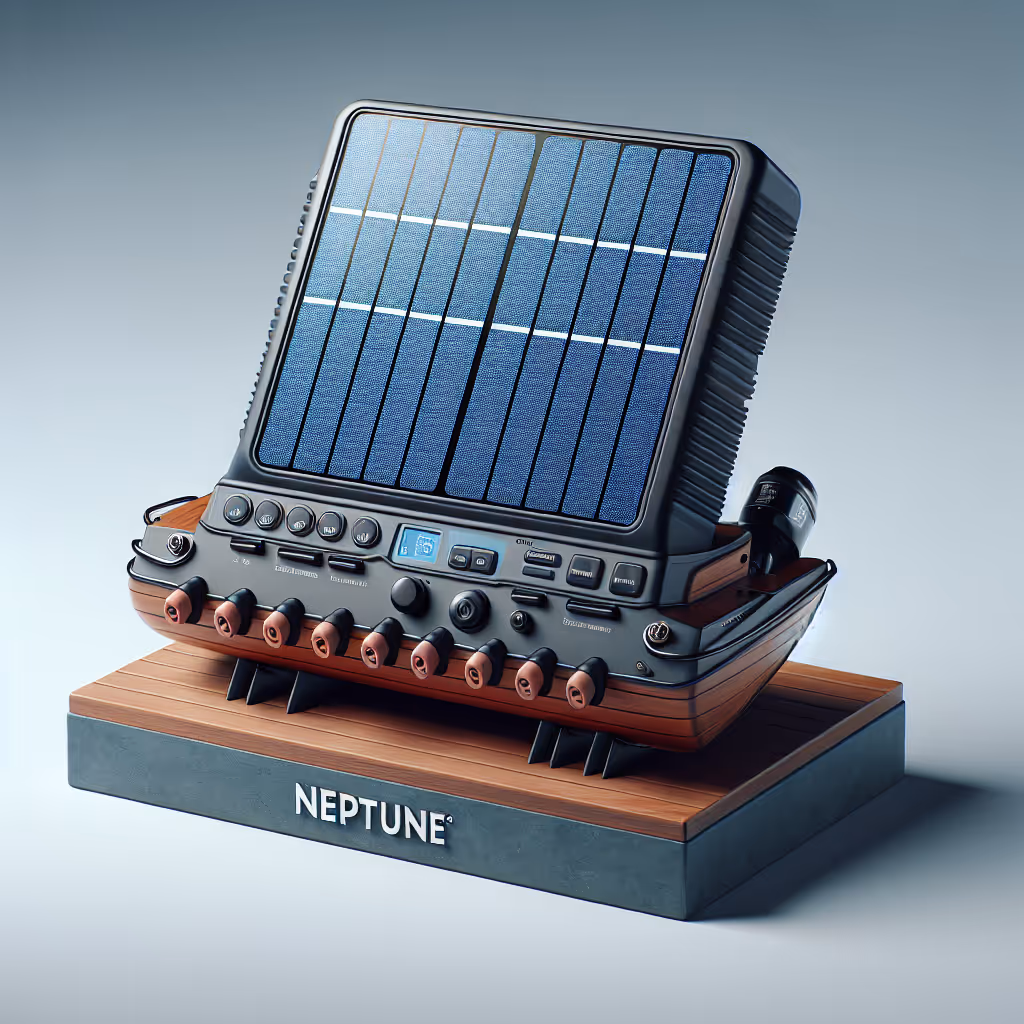 The Neptune Marine Solar Utility Charger offers powerful, eco-friendly charging for all your marine electronics, ensuring connectivity even on extended voyages.