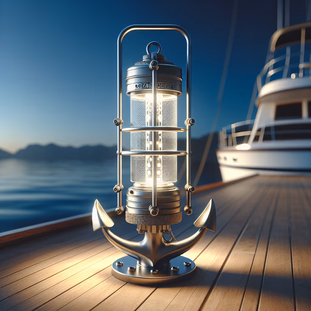 The OceanQuest Luminous Anchor Light ensures maximum safety and visibility for your boat during night-time mooring.