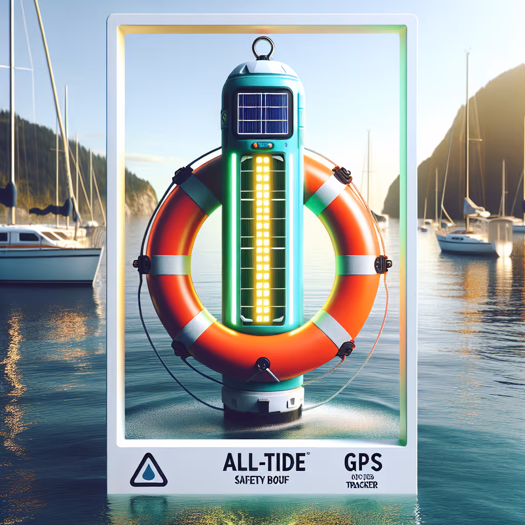 The All-Tide Safety Buoy is an innovative, multi-functional buoy designed to enhance visibility and safety at sea. Equipped with solar-powered LED lights and an integrated GPS tracker, it ensures peace of mind during marine adventures.