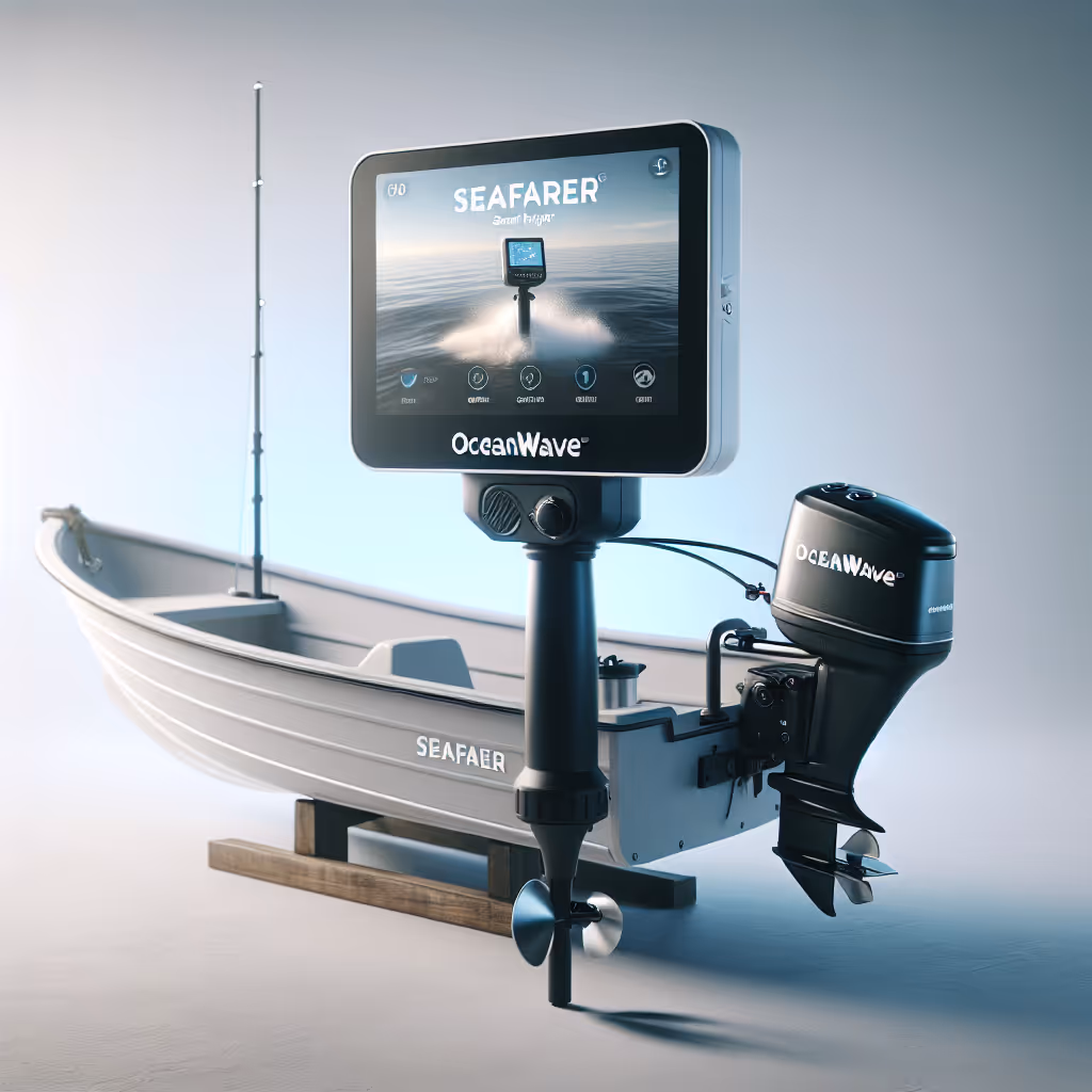 The OceanWave Seafarer Smart Trolling Motor combines advanced GPS navigation with quiet operation to ensure a smooth ride for marine enthusiasts.