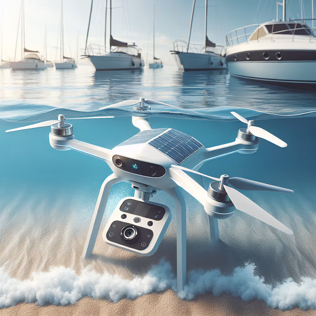 The SeaGlide Solar Marine Drone is a versatile and rechargeable drone perfect for capturing stunning underwater footage and enhancing marine exploration.