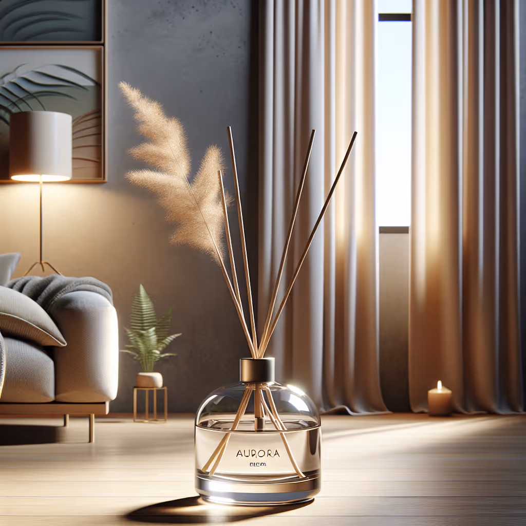The Aurora Reed Diffuser combines the essence of nature with contemporary design, filling your space with soothing scents while being a sustainable decor piece.