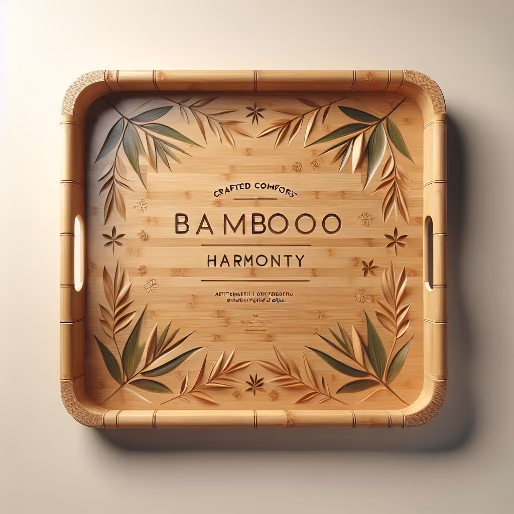 The Bamboo Harmony Tray is a versatile, eco-friendly serving solution perfect for entertaining or everyday use, crafted from sustainable bamboo.