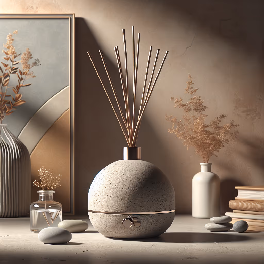 Elevate your home ambiance with the EcoArtistry Aroma Stone Diffuser, a sustainable and artfully crafted piece that enhances your space with subtly diffused natural scents.
