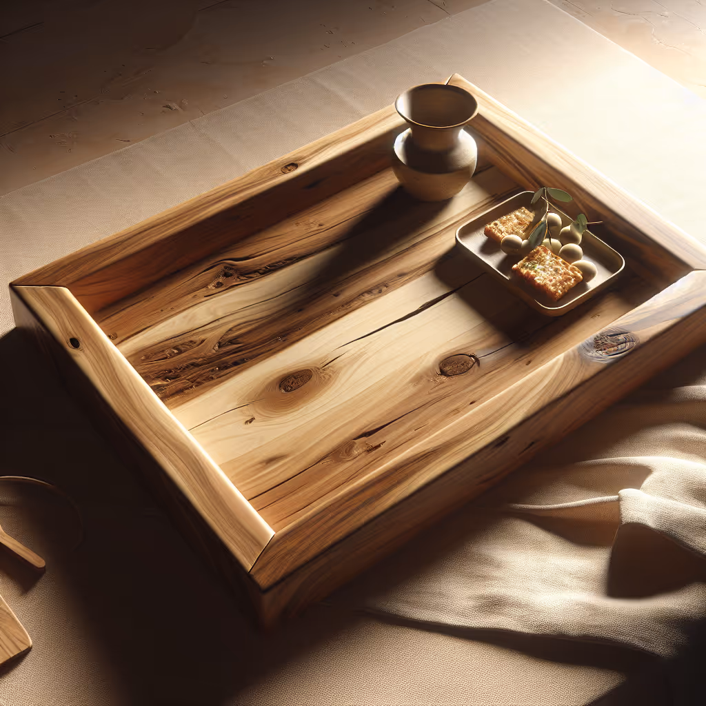 Crafted from reclaimed wood and featuring a natural beeswax finish, the Flora Reclaimed Wood Serving Tray brings rustic elegance and sustainability to your dining experience. Perfect for serving drinks, appetizers, or as a stunning centerpiece.