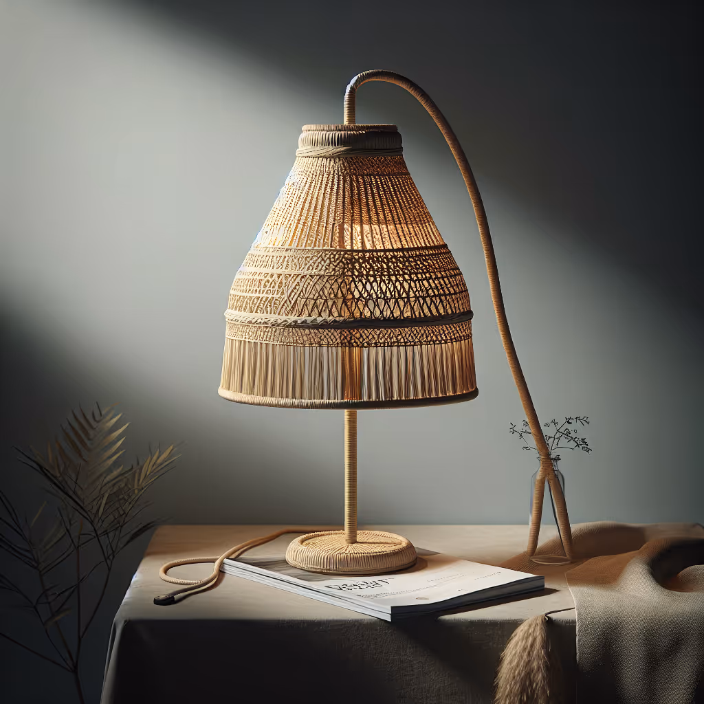 Revitalize your space with the EcoNest Dreamweaver Lamp Shade, a delicately handwoven lighting accessory that infuses warmth and sustainability into any room.