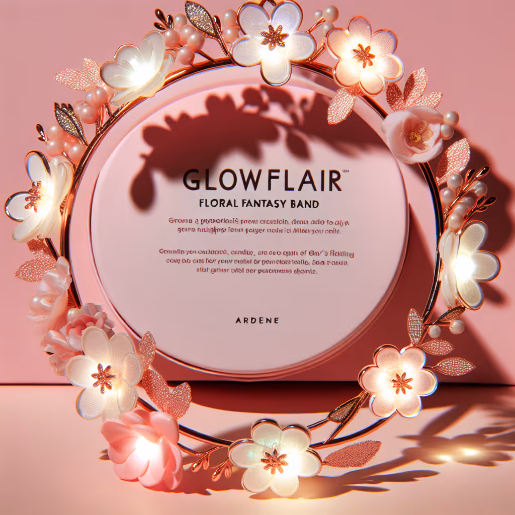 GlowFlair Floral Fantasy Band adds a magical touch to your look with delicate light-up flowers perfect for night out events.
