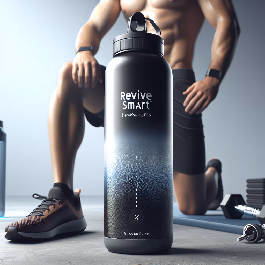 Revitalize your workout with the ReviveSmart Hydrating Fitness Bottle, a smart hydration solution that tracks your water intake and keeps you refreshed during any activity.