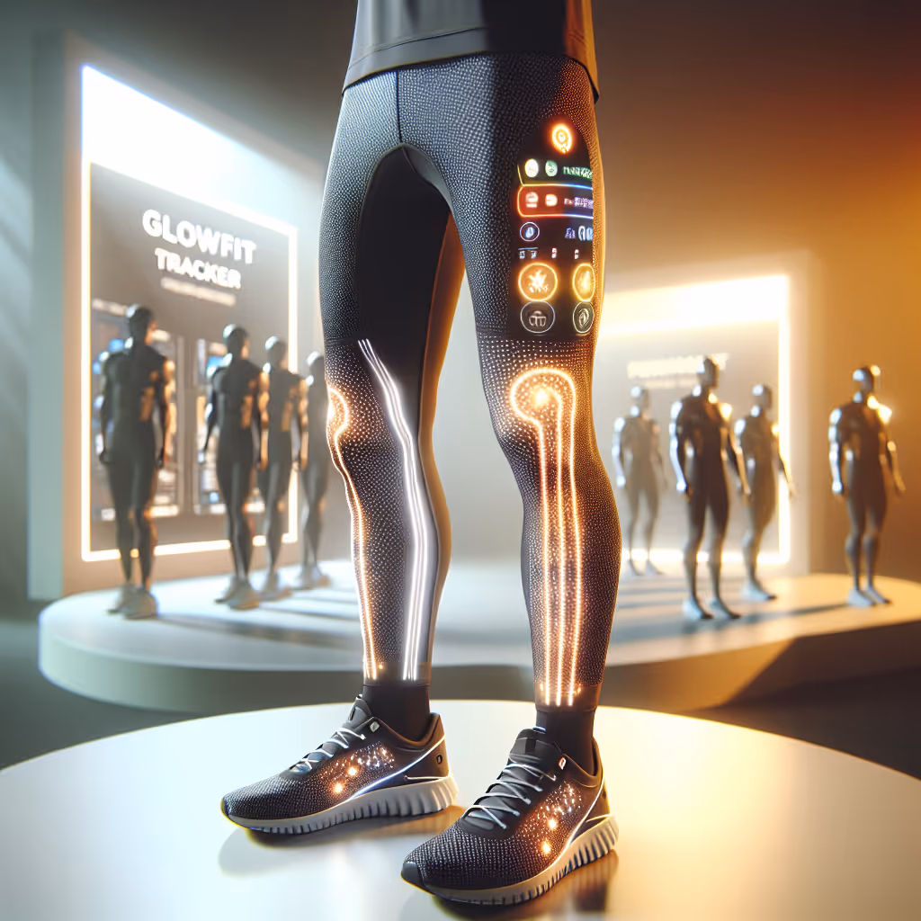 Light up your workouts with the VibrantMoves GlowFit Tracker Leggings, featuring integrated LED lights and moisture-wicking fabrics for enhanced safety and comfort during your evening runs.