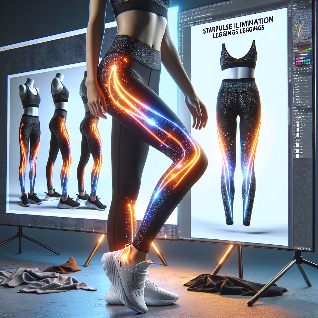 The StarPulse Illumination Leggings feature dynamic LED technology that lights up with your movement, offering both style and enhanced visibility for your evening workouts.