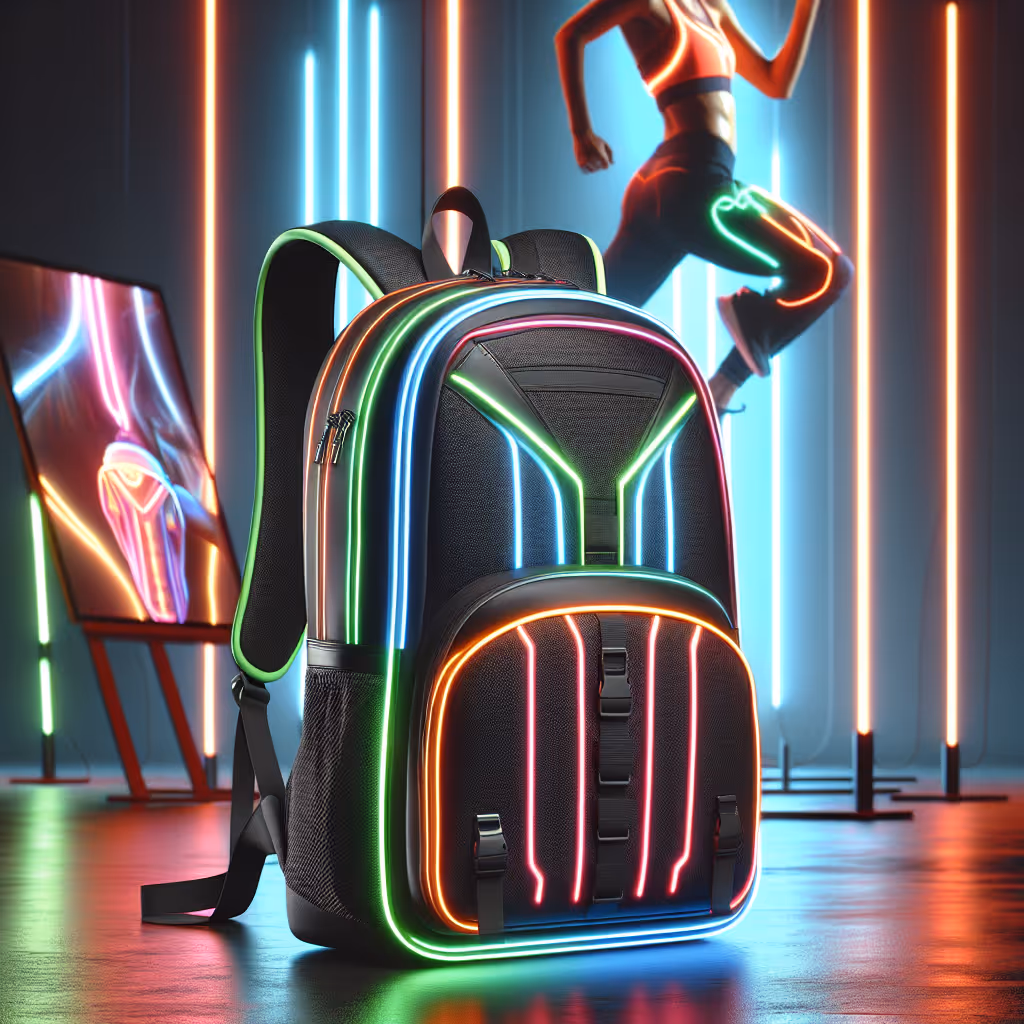 Ignite your workout with the NeonGlow Motion Backpack—designed for the modern athlete, it combines style, function, and customizable glow features to energize any fitness journey.