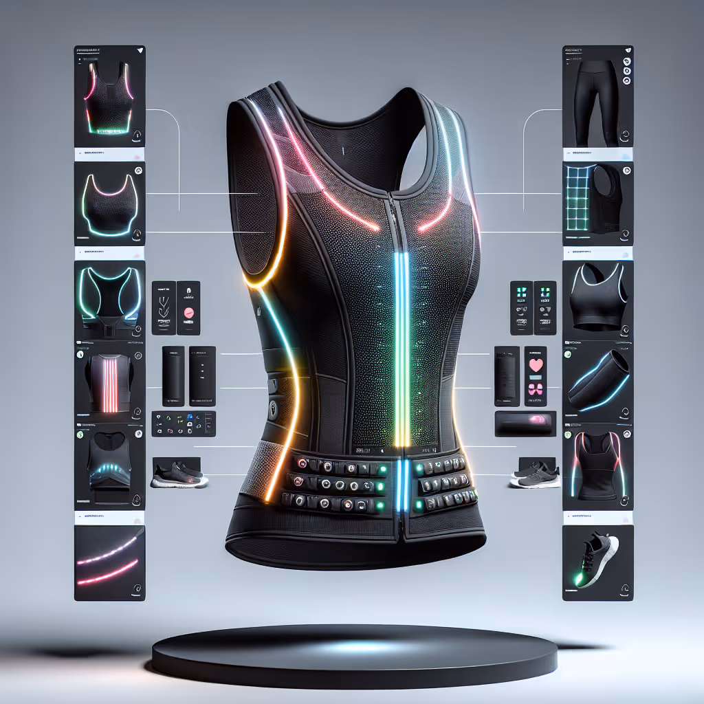 The GlowSync Customizable Performance Vest combines advanced LED technology with eco-friendly materials, offering customizable light patterns and superior comfort for a unique fitness experience.