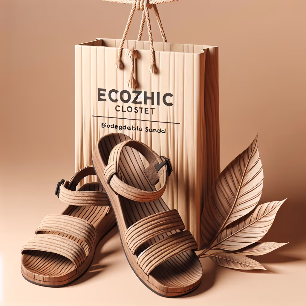 The EcoChic Blazing Trail BioSandals are eco-friendly, stylish sandals crafted from biodegradable materials, perfect for the sustainable trendsetter.