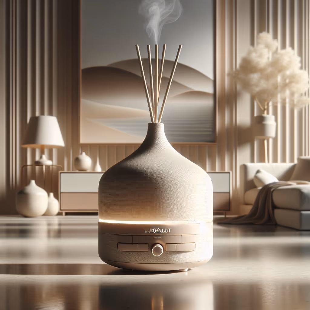 The LuxeNest Ambient Diffuser provides a serene, aromatically pleasing environment tailored to your home with an integrated AR setup.