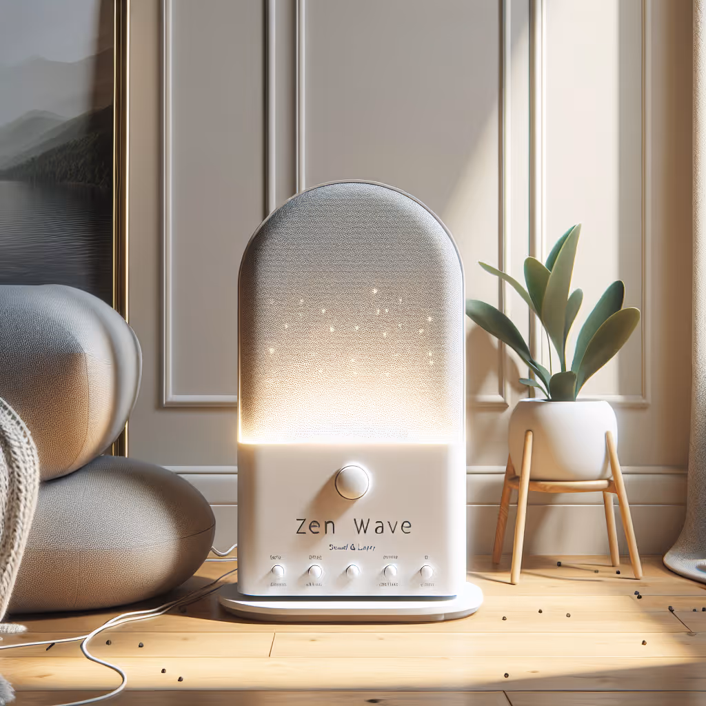 Elevate your relaxation space with the ZenWave Sound & Light Therapy System, featuring soothing soundscapes and dynamic ambient lighting.