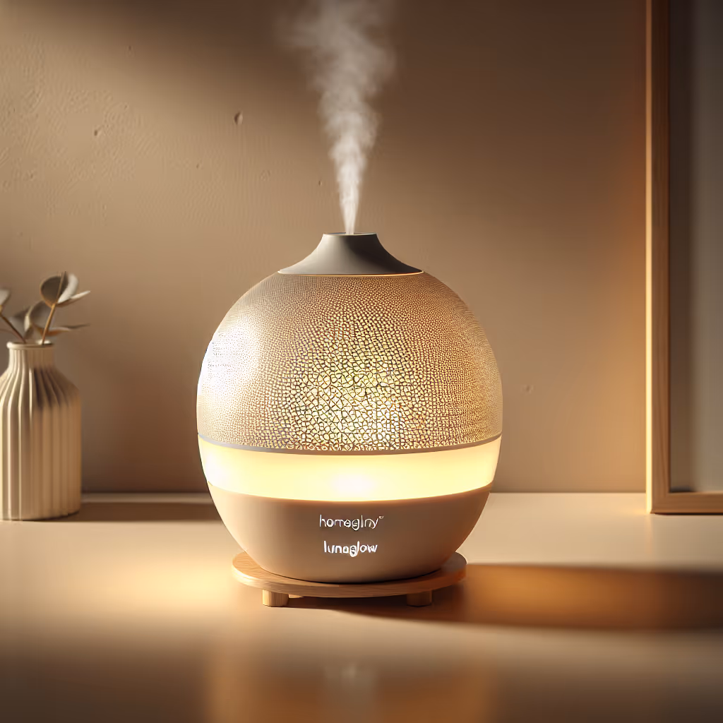 Discover tranquility with the LunaGlow Ambient Diffuser, a multisensory experience that combines soft lighting with a customizable fragrance journey.