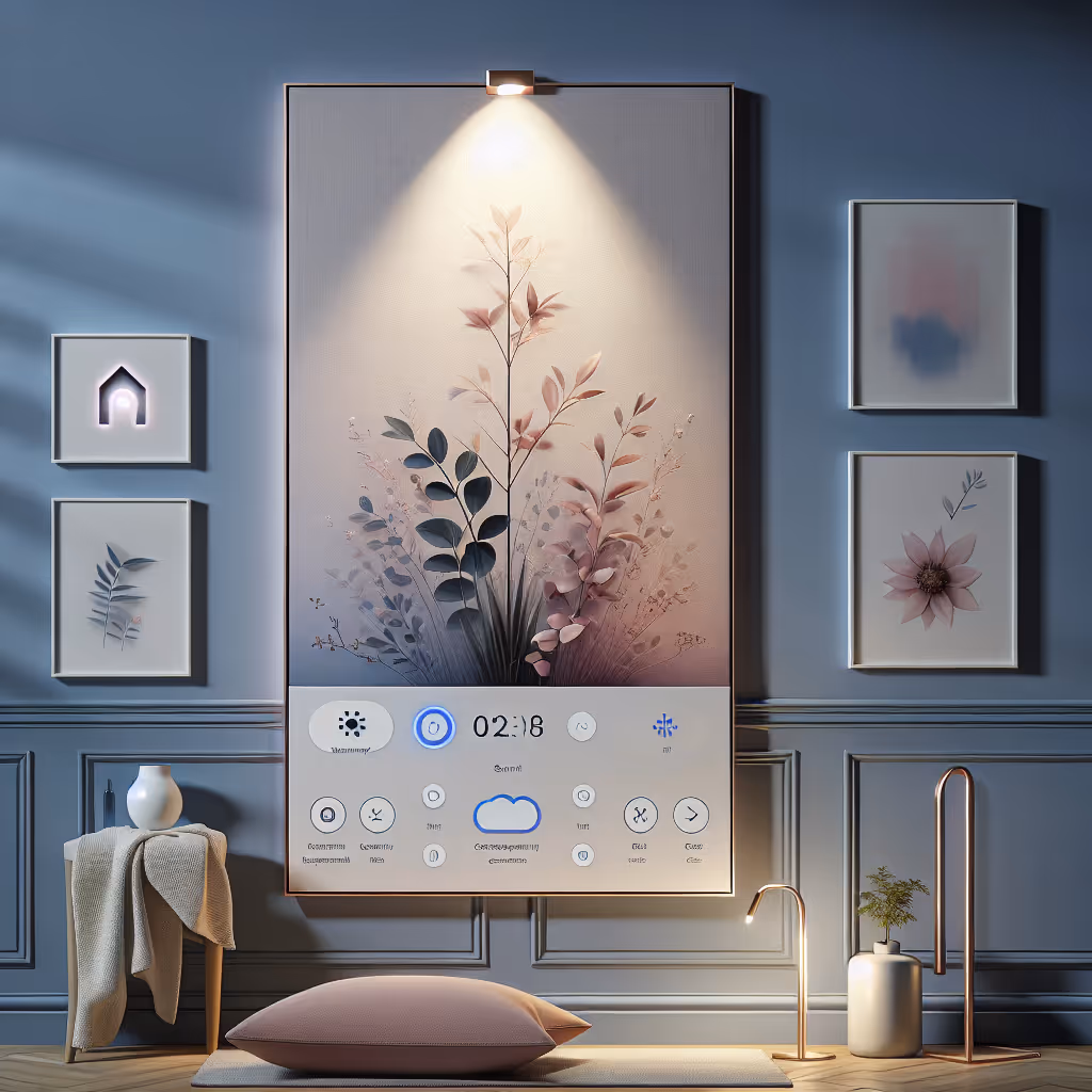 The AmbientEase Smart Canvas brings your walls to life with interactive light patterns, customizable designs, and smart home integration. Perfect for creating mood-enhancing atmospheres.