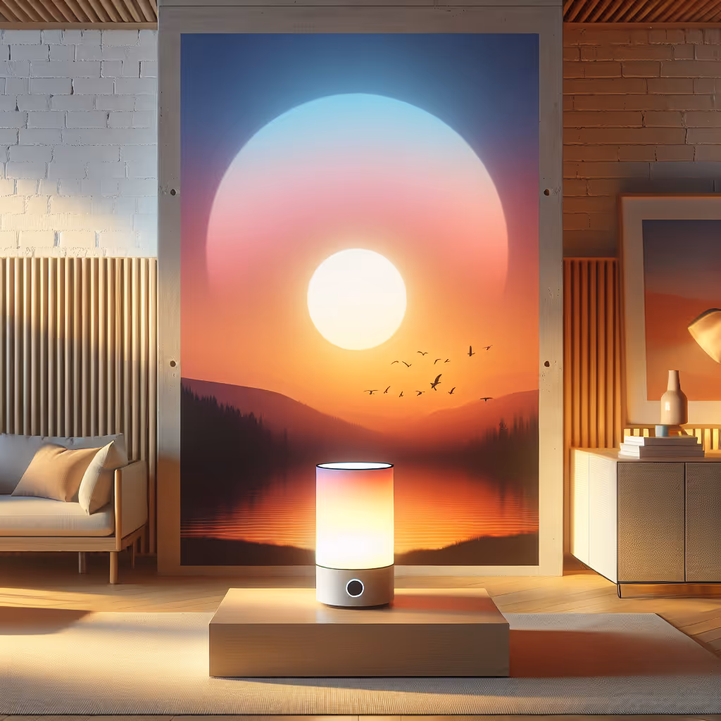 The Solstice Sunset Projection Light transforms your space with beautiful gradient colors, replicating the warmth of a sunset indoors. Perfect for creating an ambient atmosphere in any setting.