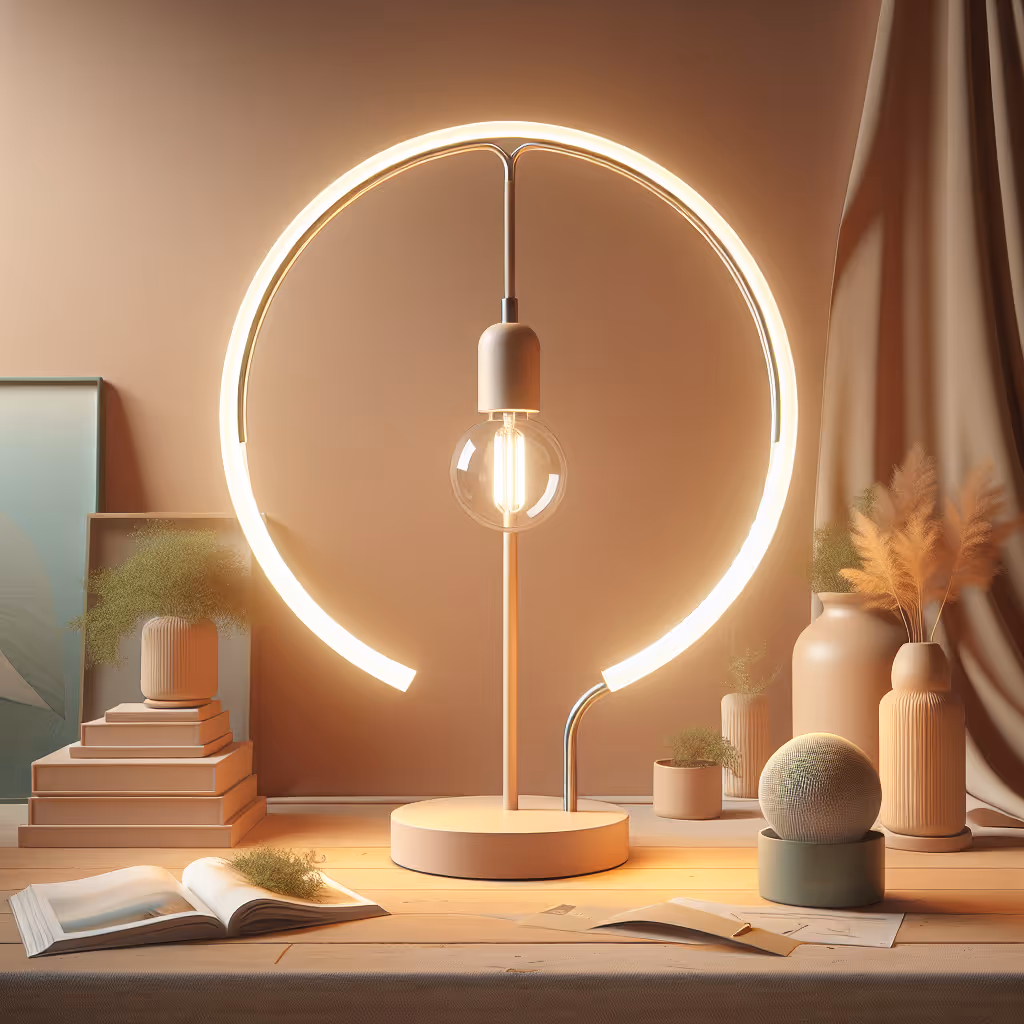 The Elemental Arc Light combines sleek design with dynamic color transitions to create an immersive ambient experience for any room.