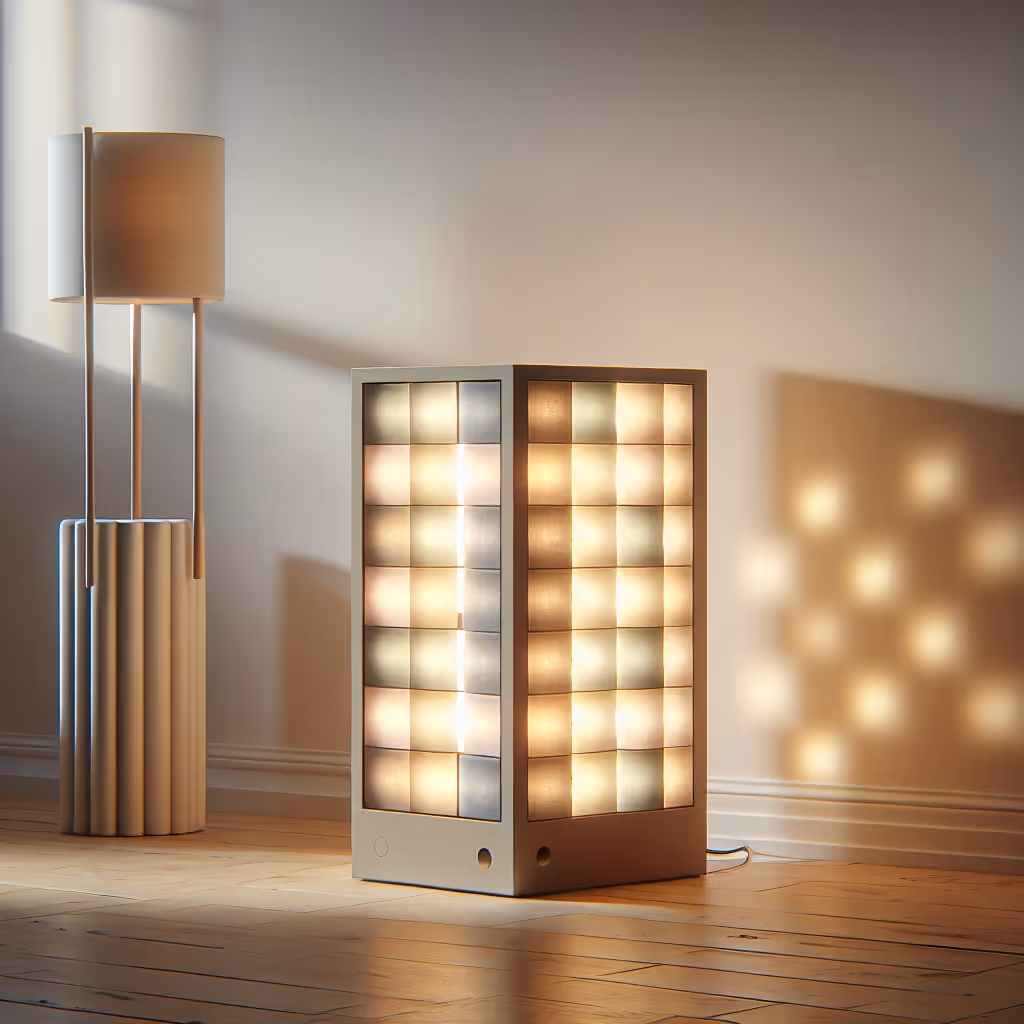 The ZenGlow Tranquility Light Box is a modular LED ambient decor piece designed to enhance your home's atmosphere with dynamic light patterns and colors.