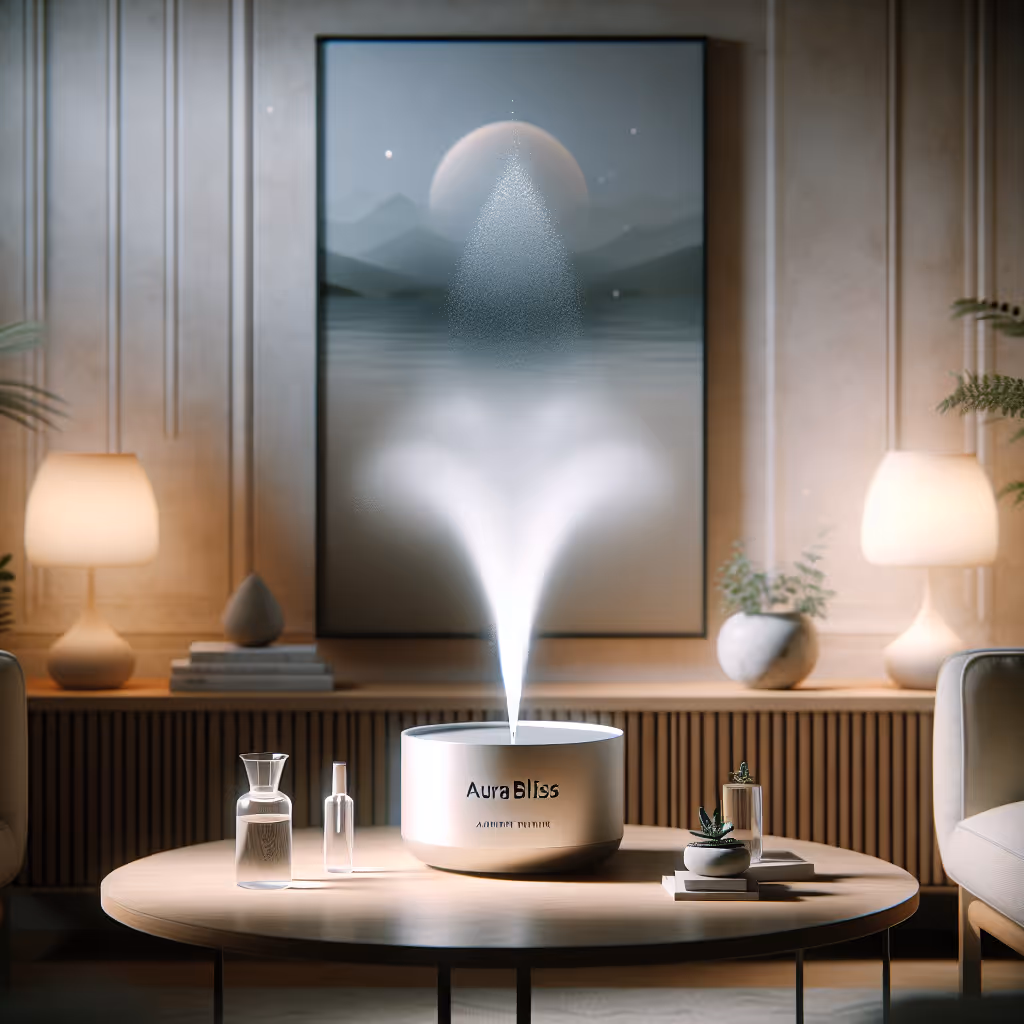 The AuraBliss Ambient Mist Fountain is a hybrid humidity and light solution that creates a tranquil environment in any space. Perfect for relaxation and meditation.