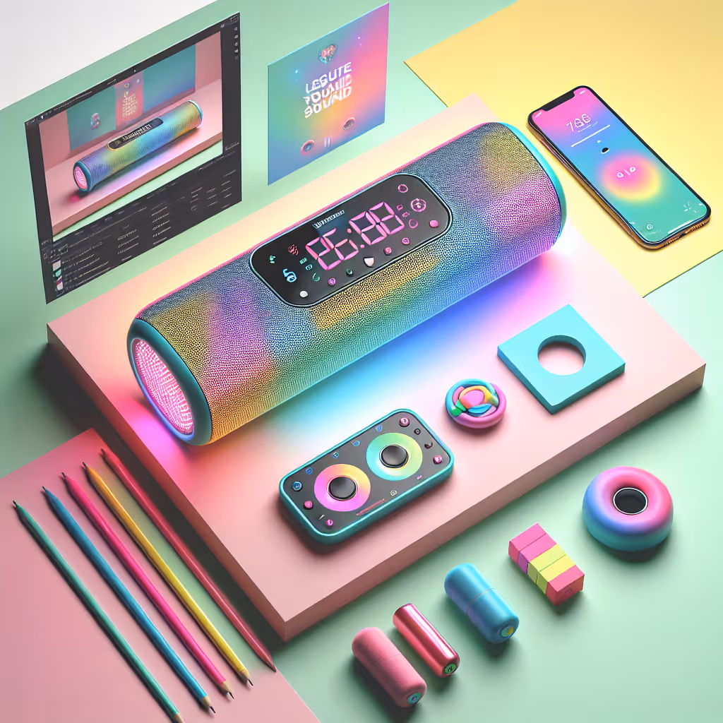 The InstaBeat Sound Bar is a compact and vibrant audio accessory that brings your content to life with its immersive sound experience and dazzling LED display.