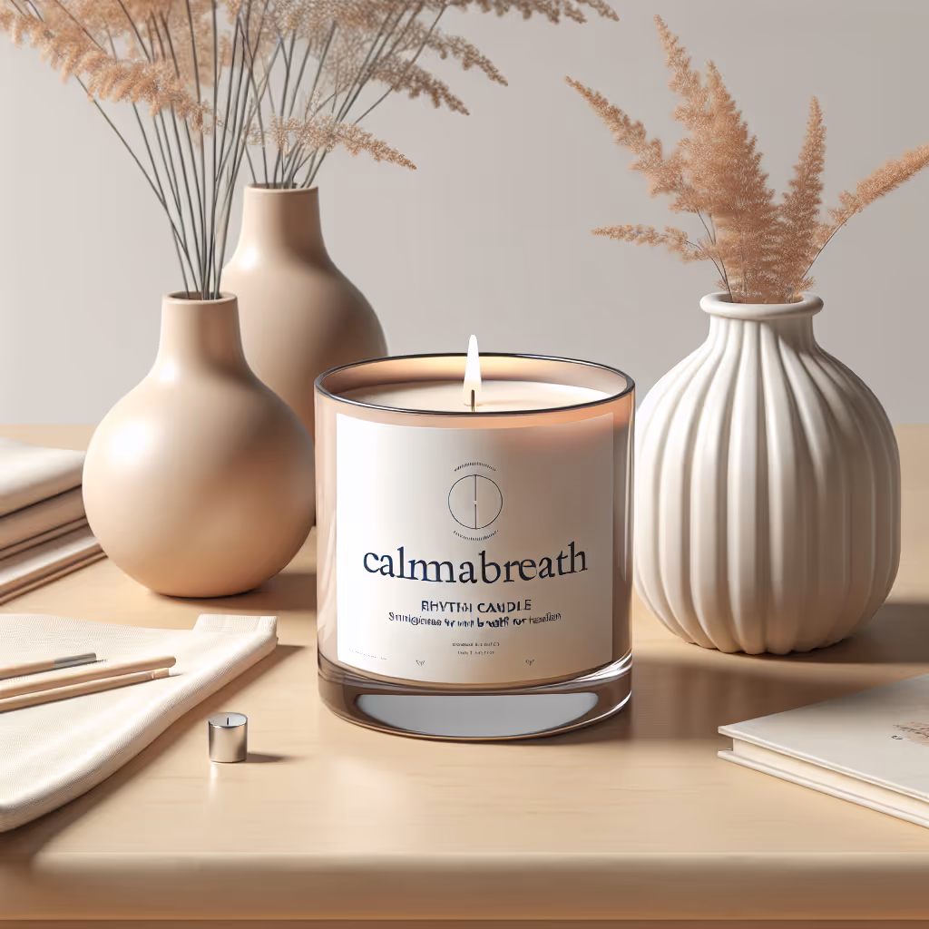 The CalmaBreath Rhythm Candle synchronizes with your breath to enhance relaxation and reduce stress, making it a perfect addition to your self-care rituals.