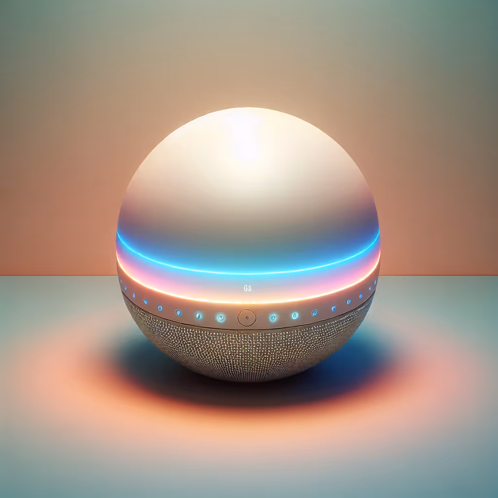 Elevate your relaxation with the TranquilTech Luminous Therapy Sphere, a device that combines dynamic color-changing lights with soothing soundscapes for a complete sensory experience.