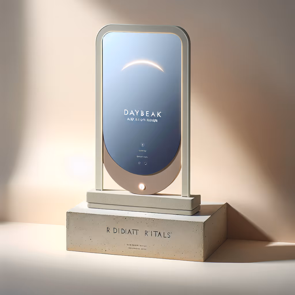 The Radiant Rituals Daybreak Meditation Mirror combines relaxation and reflection, enhancing your daily wellness routine with soft lighting and tranquil sounds.