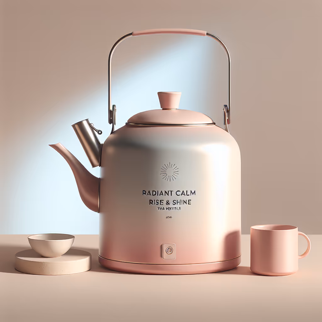 Elevate your morning rituals with the Radiant Calm Rise & Shine Tea Kettle, a stylish essential that infuses your day with aromatic tranquility.