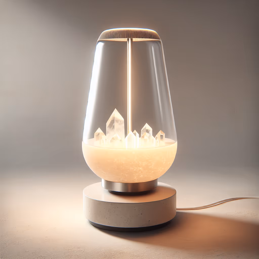 Elevate your living space and enhance your mood with the AuraSerene Crystal Infusion Lamp, a harmonious blend of light therapy and natural minerals designed for tranquility.