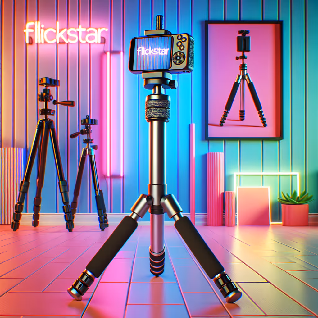 Capture the ideal shot anywhere with the FlickStar Adjustable Phone Tripod. Designed for influencers, it's portable, flexible, and vibrant.