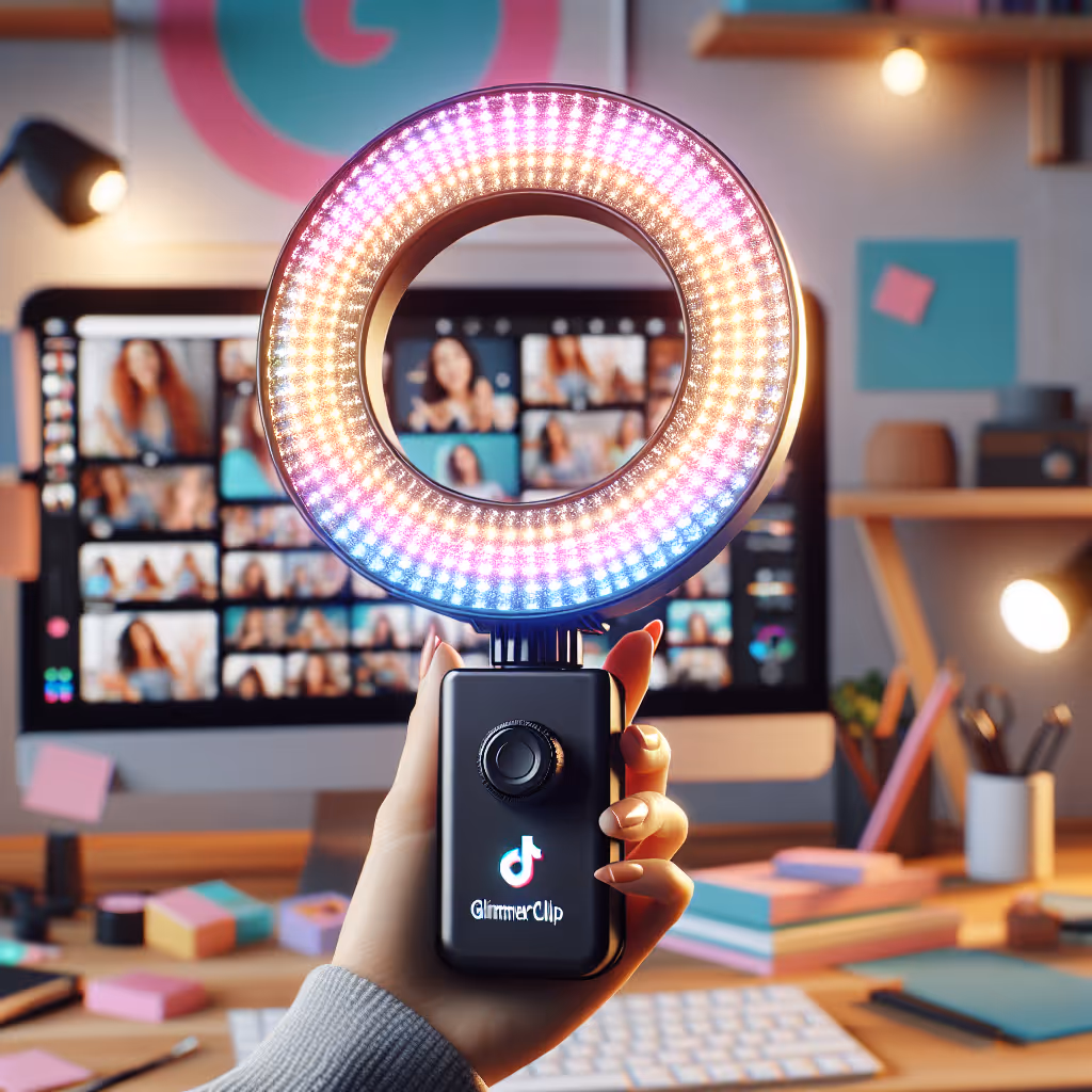 The GlimmerClip LED Ring Light is a versatile and compact tool to enhance your on-the-go content creation, ensuring perfect lighting anytime, anywhere.