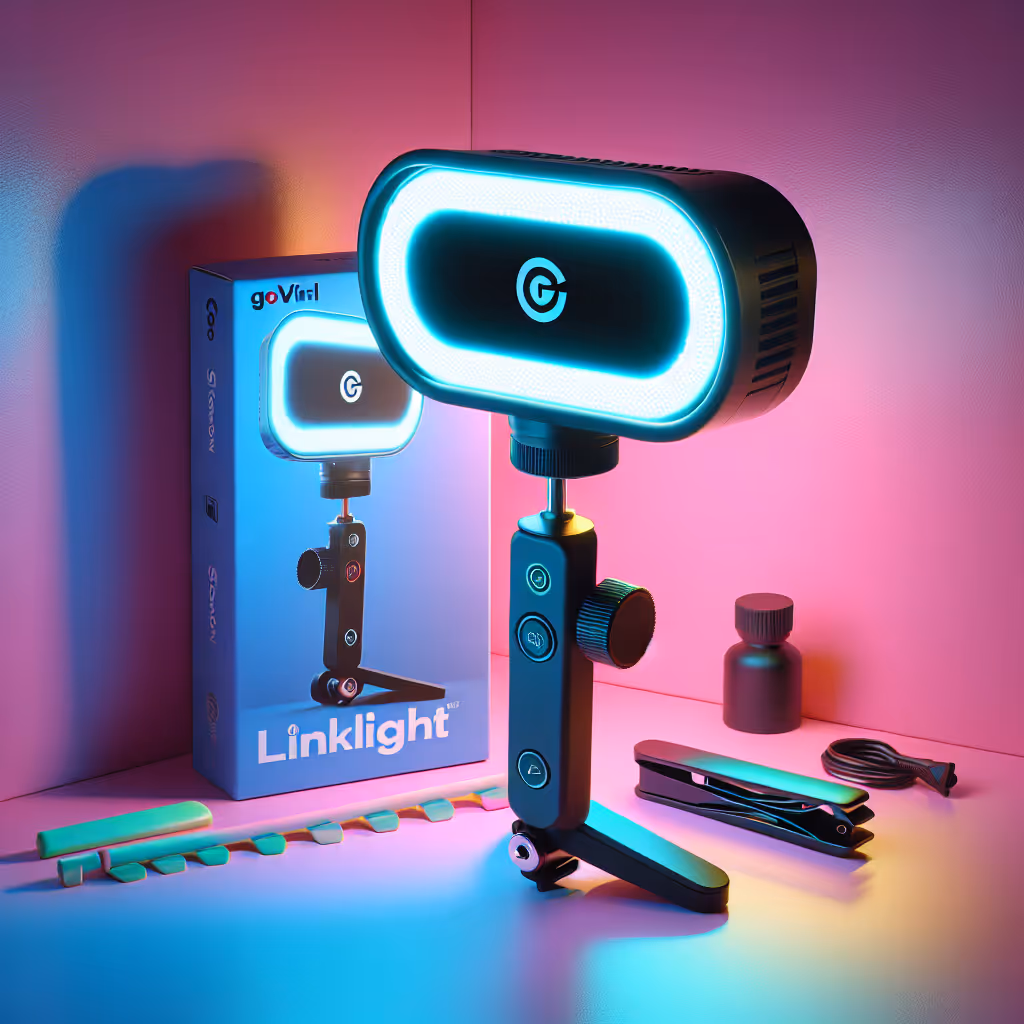 The StreamGlow LinkLight enhances your content creation with adjustable LED brightness and a clip-on design perfect for any device.