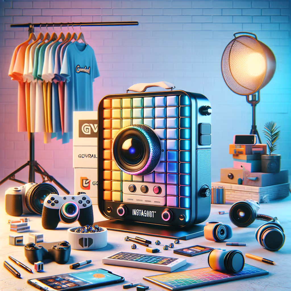 The InstaShot Creative Grid System is the essential wall grid setup to elevate your streaming or content creation background with colorful, customizable visuals.